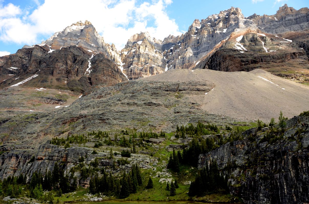 26 Mount Huber and Mount Victoria From Lefroy Lake On Lake Oesa Trail At Lake O-Hara